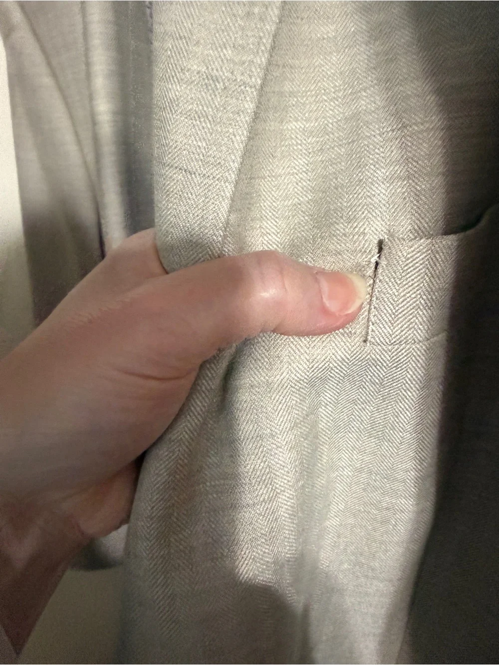 Men's Light Beige Single-Breasted Blazer - Classic Notch Lapel